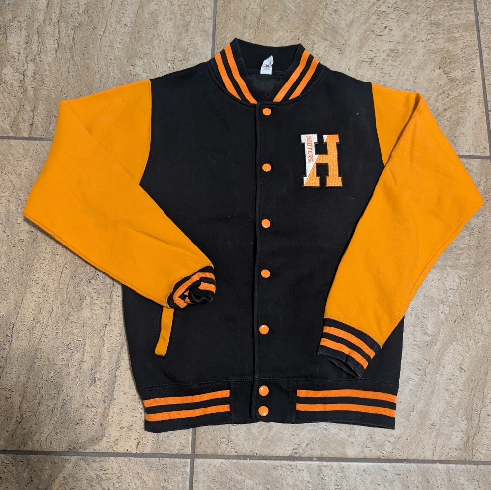 Hooters Letterman Jacket Small Black